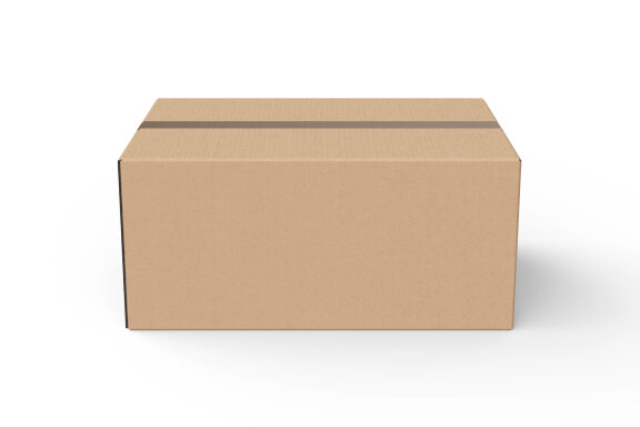 Rectangle carton box mockup