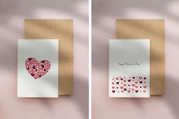 Valentine's Day Greeting Cards Bundle-9 Designs-Ready to Print-Print From Home