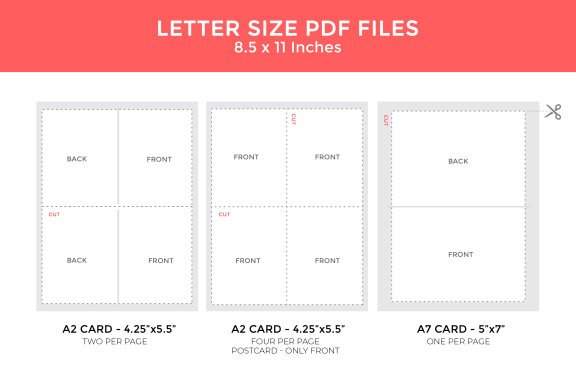 Valentine's Day Greeting Cards Bundle-9 Designs-Ready to Print-Print From Home
