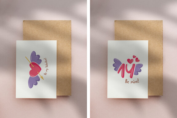 Valentine's Day Greeting Cards Bundle-8 Designs-Ready to Print-Print From Home