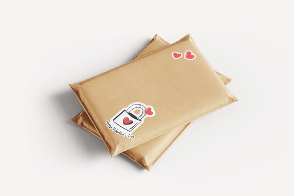 Valentine's Day Printable Stickers-9 Stickers-Ready to Print-Print From Home