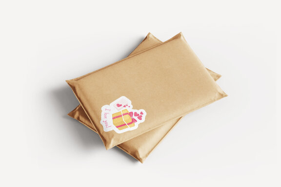 Valentine's Day Printable Stickers-9 Stickers-Ready to Print-Print From Home