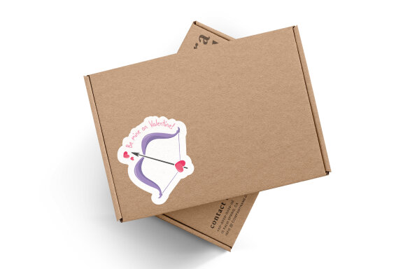 Valentine's Day Printable Stickers-9 Stickers-Ready to Print-Print From Home