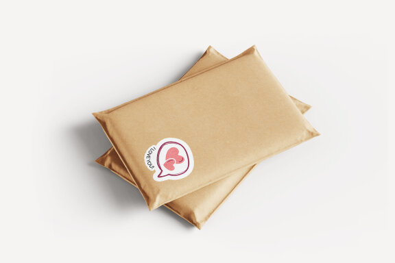 Valentine's Day Printable Stickers-9 Stickers-Ready to Print-Print From Home