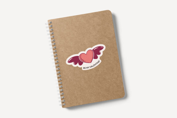 Valentine's Day Printable Stickers-9 Stickers-Ready to Print-Print From Home