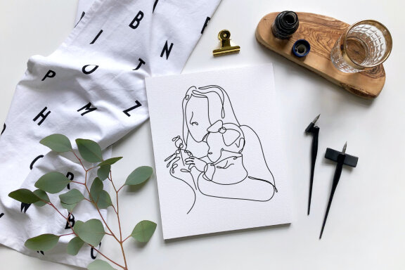 Women Day Line Art Minimal