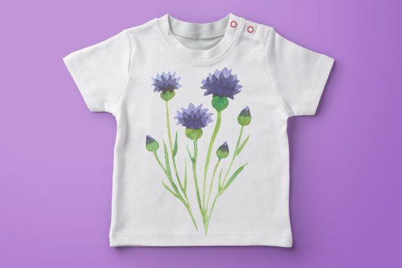 Watercolor Field Flowers
