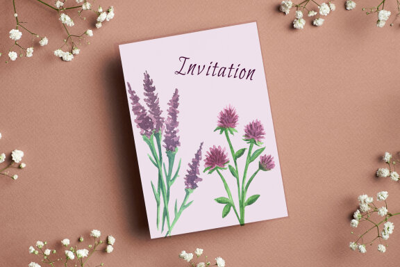 Watercolor Field Flowers