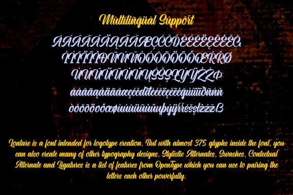 Lontare - Script Typeface