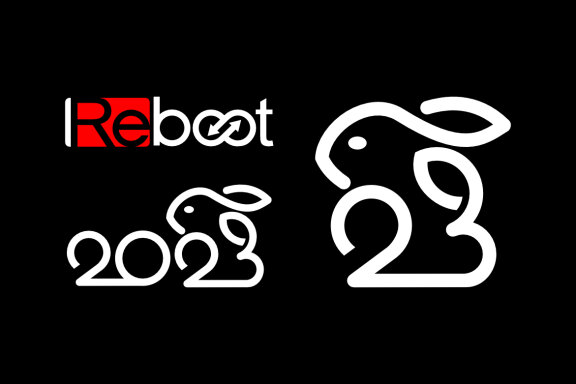 REBOOT 2023 and 23 rabbit - Free Logo Shapes