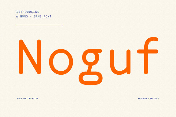 Noguf Sans Serif Display Font