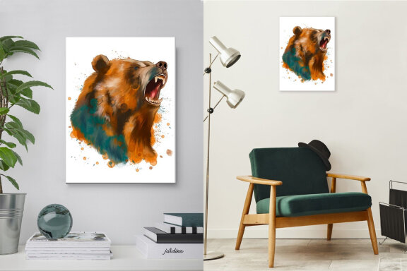Rainbow Bear Sublimation, Grizly Bear PNG design