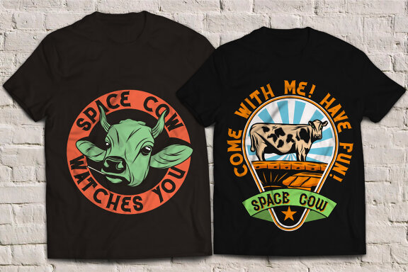 Space Geeks + 4 t-shirt designs