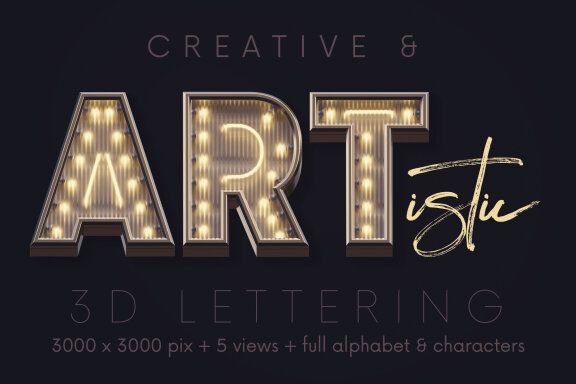 Urban Neon - 3D Lettering