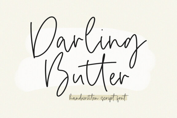 Darling Butter - Handwritten Fonts