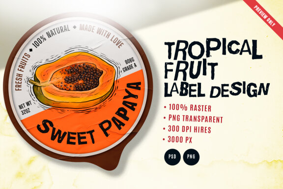 Tropical Fruit Illustration 2