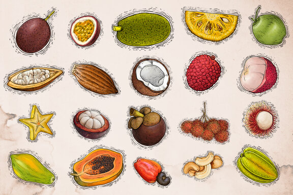 Tropical Fruit Illustration 2