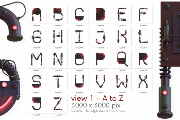 Future Machine - 3D Lettering