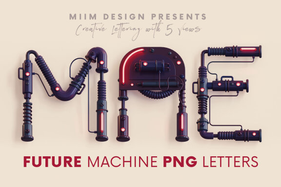 Future Machine - 3D Lettering