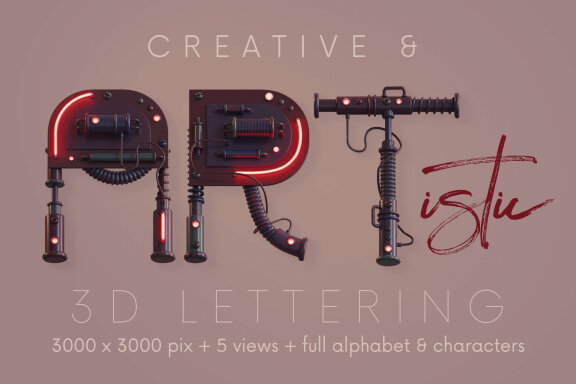 Future Machine - 3D Lettering