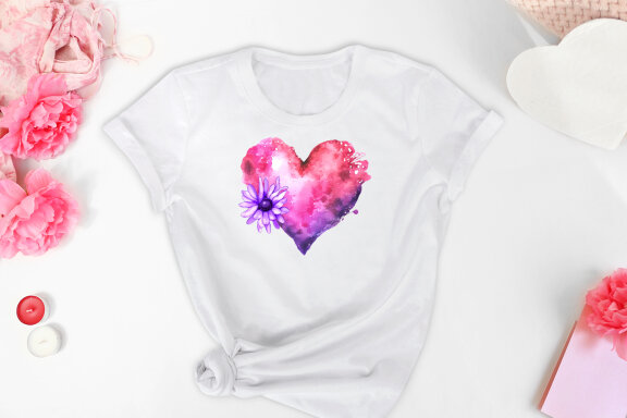 Beautiful and lovely watercolor heart