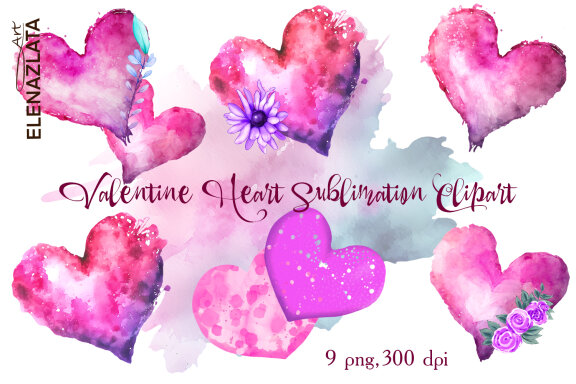 Beautiful and lovely watercolor heart