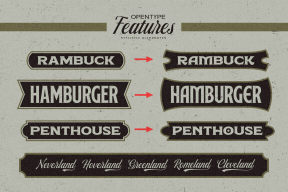Melvins - 4 Font Set + Illustrations