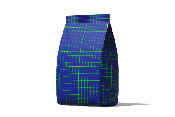 Matte Plastic Food Packaging Bag Mockup Under Daylight