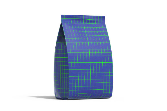 Matte Plastic Food Packaging Bag Mockup Under Daylight