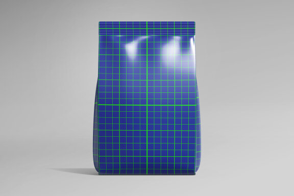 Matte Plastic Food Packaging Bag Mockup Under Daylight