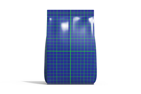Matte Plastic Food Packaging Bag Mockup Under Daylight