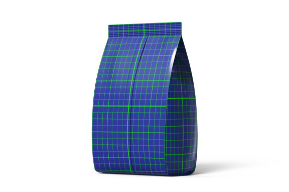 Matte Plastic Food Packaging Bag Mockup Under Daylight