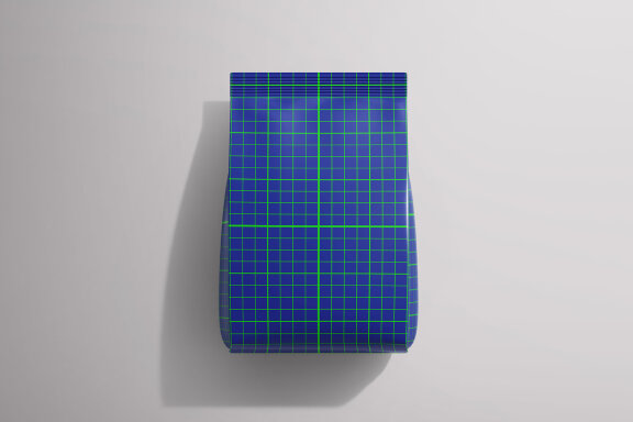Matte Plastic Food Packaging Bag Mockup Under Daylight