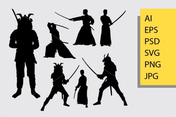 Samurai silhouette