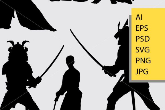 Samurai silhouette