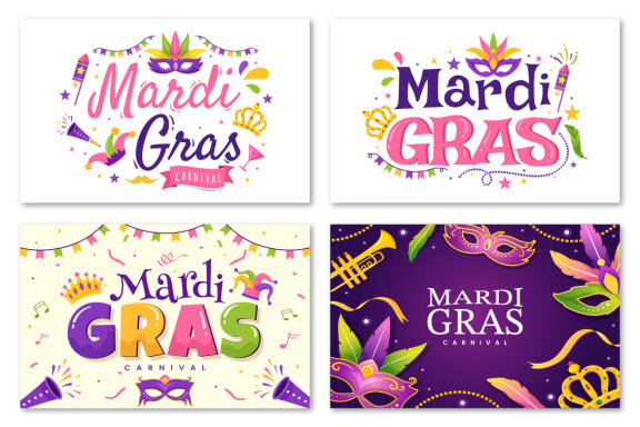 17 Mardi Gras Carnival Illustration