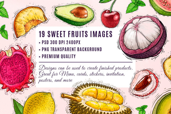 Fruit Watercolor Illustration