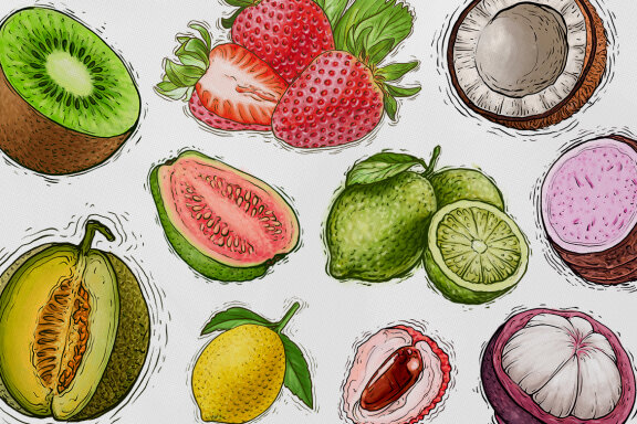 Fruit Watercolor Illustration