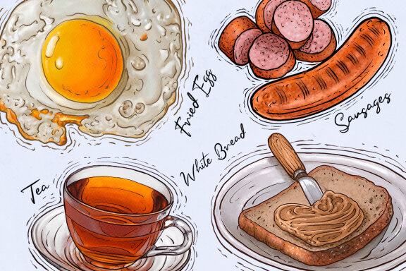 Breakfast Menu Illustration