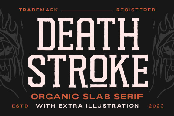 Death Stroke - Organic Slab Serif + Extras