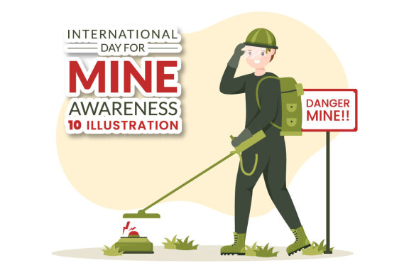10 International Mine Awareness Day Illustration