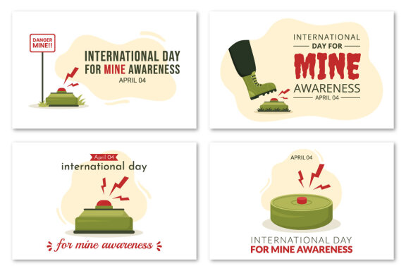 10 International Mine Awareness Day Illustration