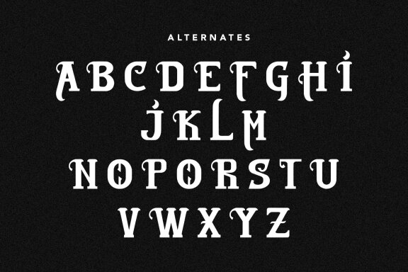 Allarique Medieval Serif Typeface