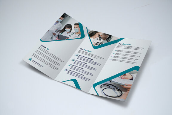 Trifold Medical Brochure Template