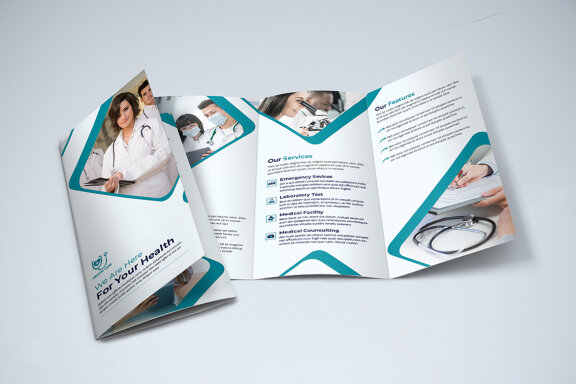 Trifold Medical Brochure Template