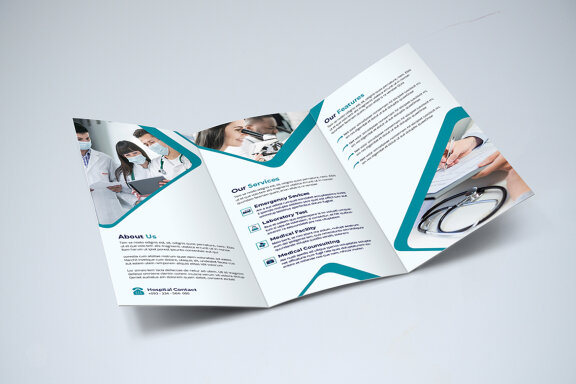 Trifold Medical Brochure Template
