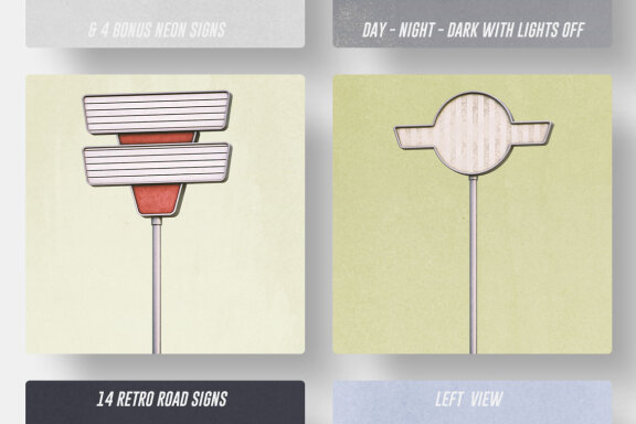 Retro Sign Creator - Left View