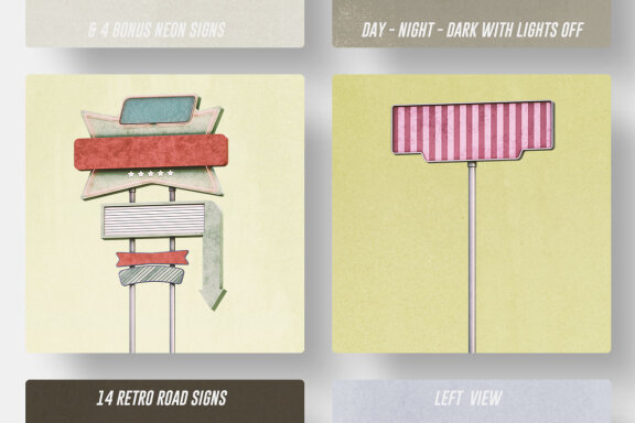 Retro Sign Creator - Left View