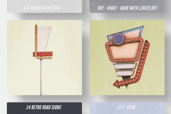 Retro Sign Creator - Left View