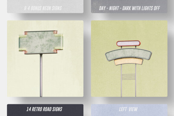 Retro Sign Creator - Left View